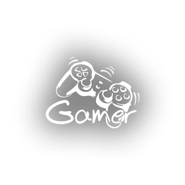 Gamer Sticker 17x17 Cm Beyaz ürün görseli 1