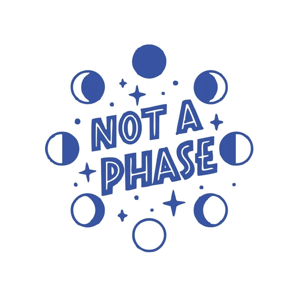 Not Phase Sticker 17x17 Cm Mavi ürün görseli 1