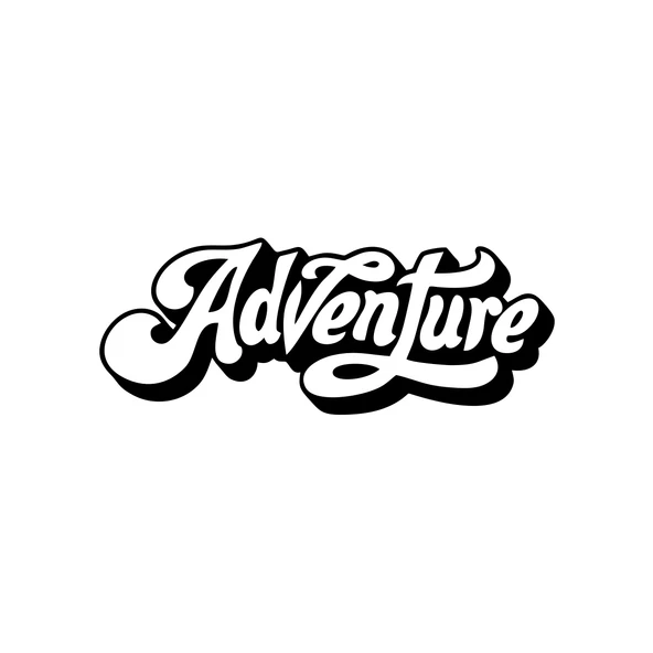 Adventure Sticker 17x17 Cm Siyah ürün görseli 1