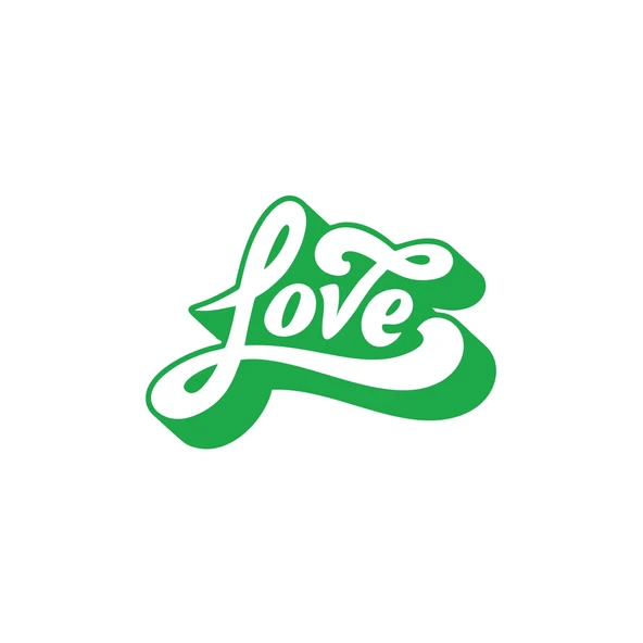 Love Sticker 17x17 Cm Yeşil ürün görseli 1