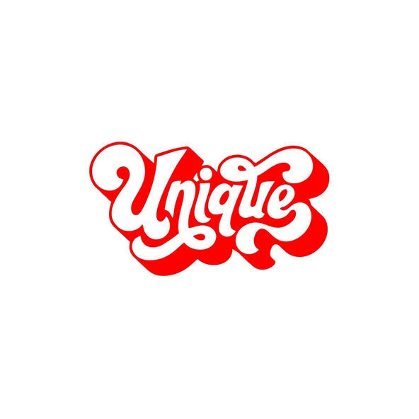 Unique Sticker 17x17 Cm Kırmızı ürün görseli 1