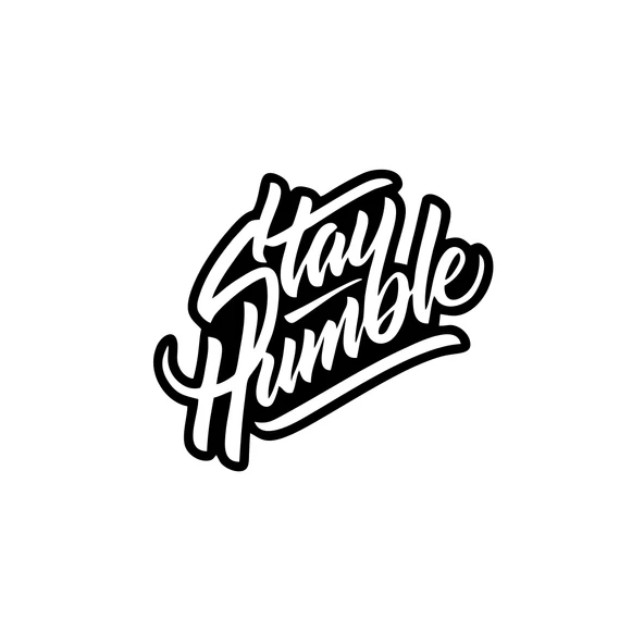 Stay Humble Sticker 17x17 Cm Siyah ürün görseli 1