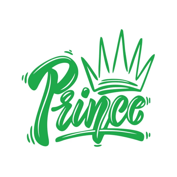 Prince Sticker 17x17 Cm Yeşil ürün görseli 1