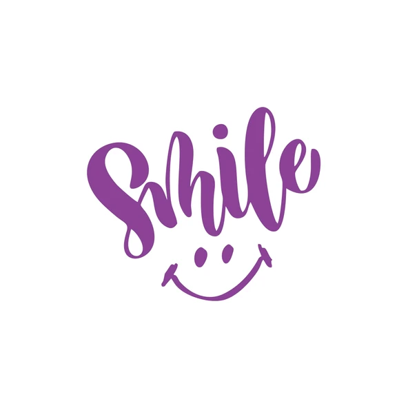 Smile Sticker  17x17 Cm Mor ürün görseli 1