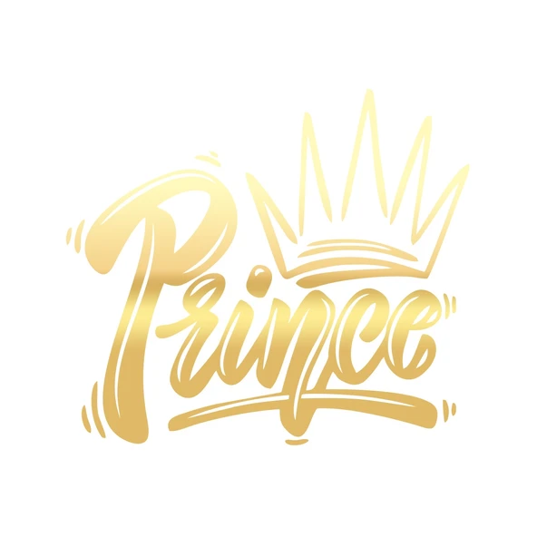 Prince Sticker 17x17 Cm Gold ürün görseli 1