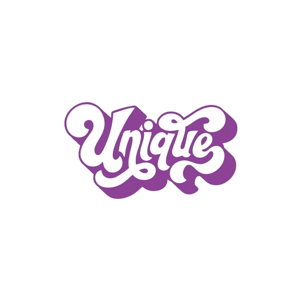 Unique Sticker 17x17 Cm Mor ürün görseli 1