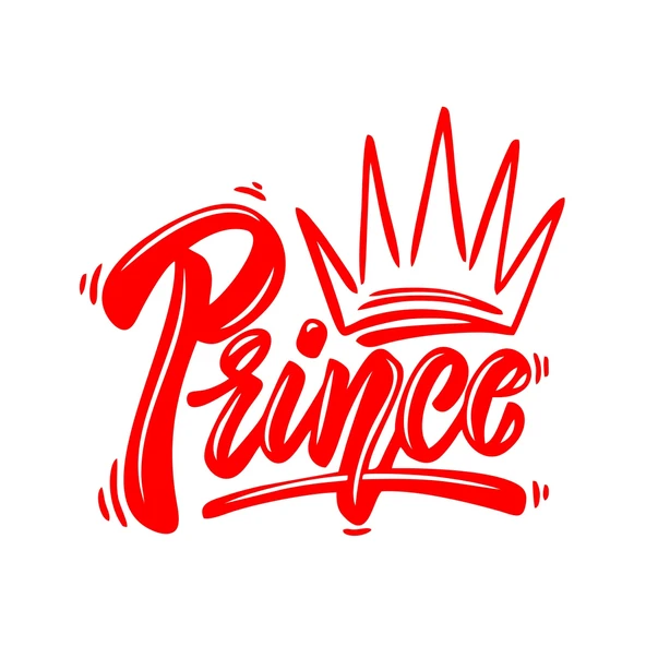 Prince Sticker 17x17 Cm Kırmızı ürün görseli 1
