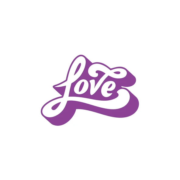 Love Sticker 17x17 Cm Mor ürün görseli 1