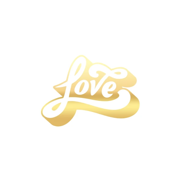 Love Sticker 17x17 Cm Gold ürün görseli 1