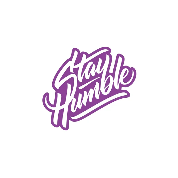 Stay Humble Sticker 17x17 Cm Mor ürün görseli 1