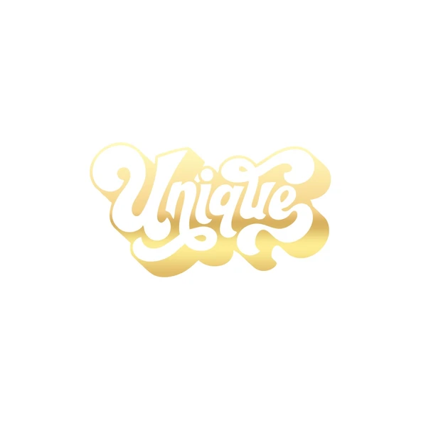 Unique Sticker 17x17 Cm Gold ürün görseli 1