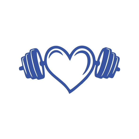 Love GYM Sticker 17x17 Cm Mavi ürün görseli 1