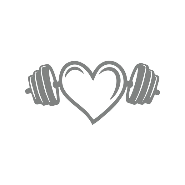Love GYM Sticker 17x17 Cm Gri ürün görseli 1