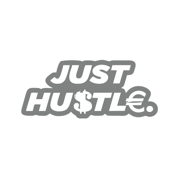 Just Hustle Sticker 17x17 Cm Gri ürün görseli 1