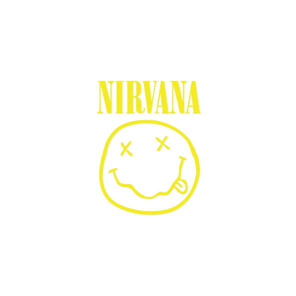 Nirvana Surat Sticker 17x17 Cm Sarı ürün görseli 1