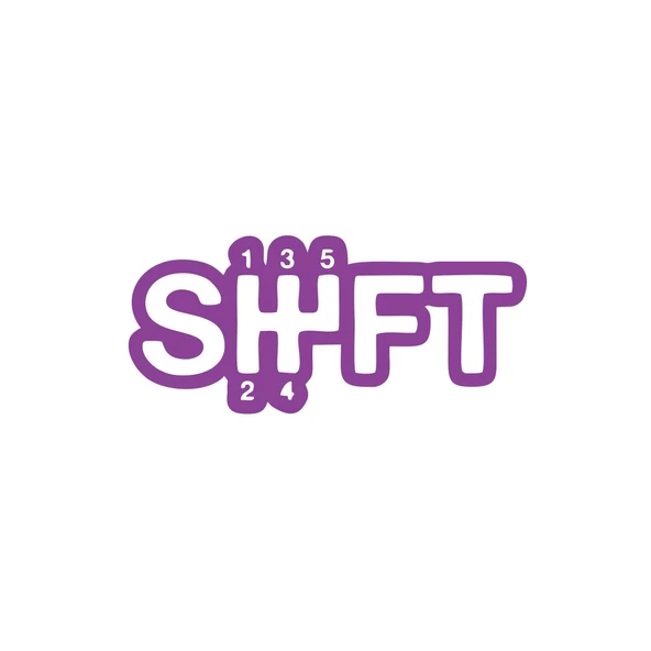 Shift Vites Sticker 17x17 Cm Mor ürün görseli 1