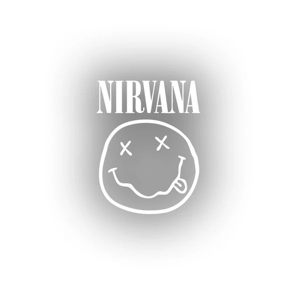 Nirvana Surat Sticker 17x17 Cm Beyaz ürün görseli 1
