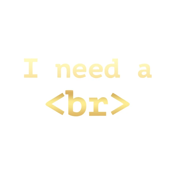 İ need BR Sticker 17x17 Cm Gold ürün görseli 1