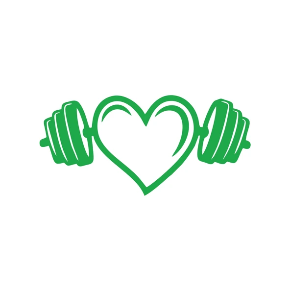 Love GYM Sticker 17x17 Cm Yeşil ürün görseli 1