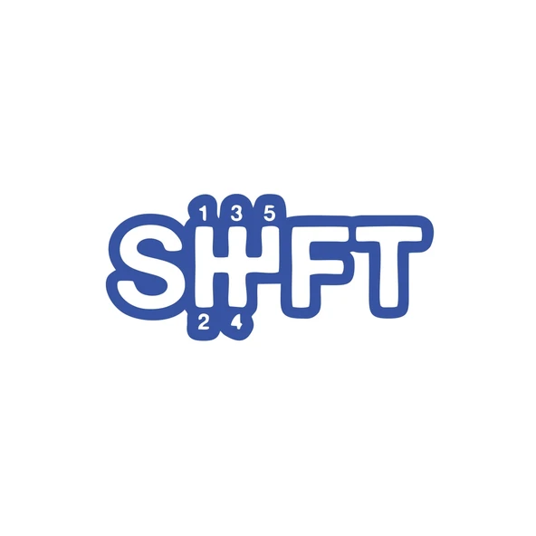 Shift Vites Sticker 17x17 Cm Mavi ürün görseli 1