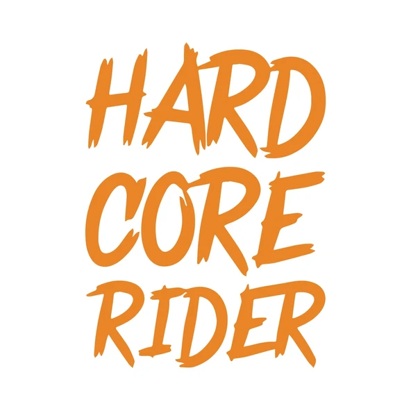 Hard Core Rider Sticker 17x17 Cm Turuncu ürün görseli 1