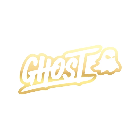 Ghost Hayalet Sticker 17x17 Cm Gold ürün görseli 1
