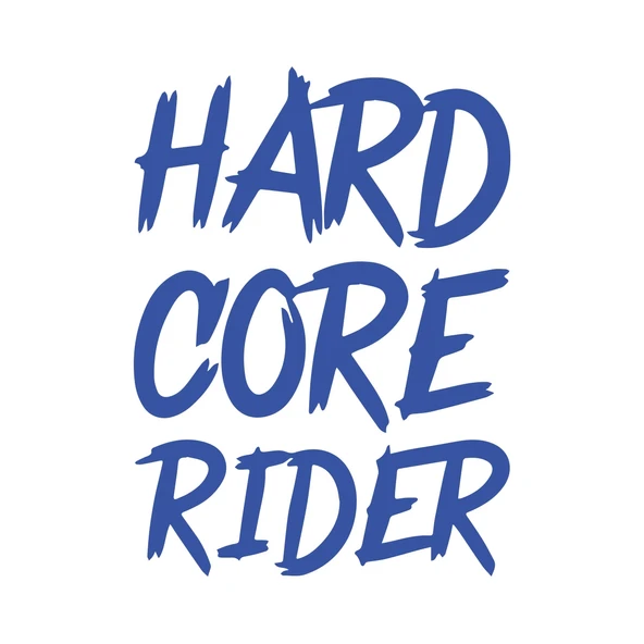 Hard Core Rider Sticker 17x17 Cm Mavi ürün görseli 1