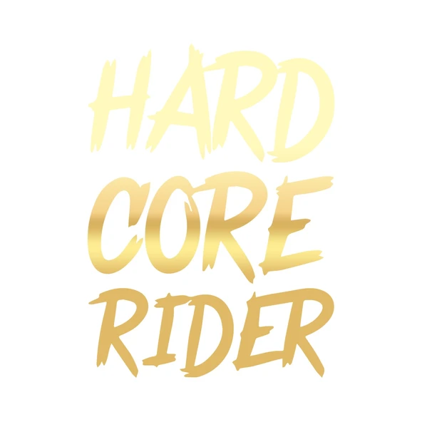 Hard Core Rider Sticker 17x17 Cm Gold ürün görseli 1