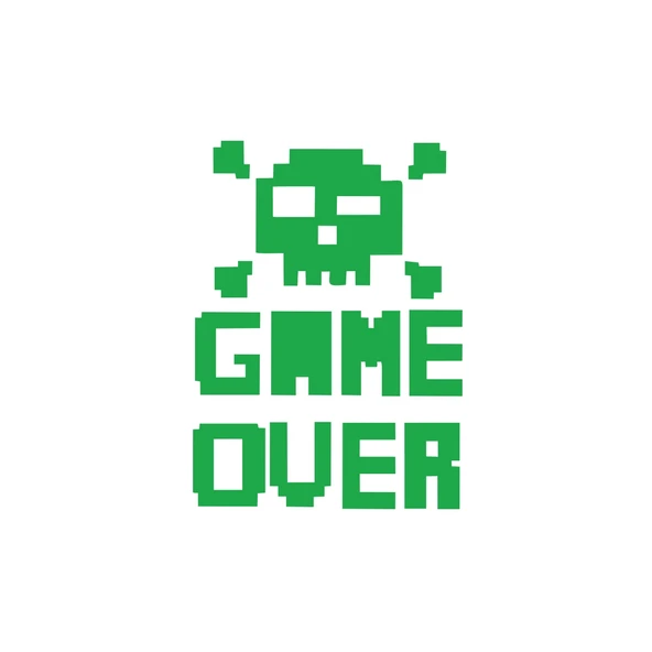 Game Over Sticker 17x17 Cm Yeşil ürün görseli 1