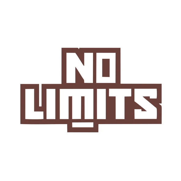 No Limit Sticker 17x17 Cm Kahverengi ürün görseli 1