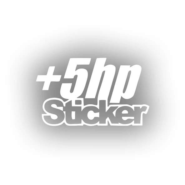 5 Hp Sticker 17x17 Cm Beyaz ürün görseli 1