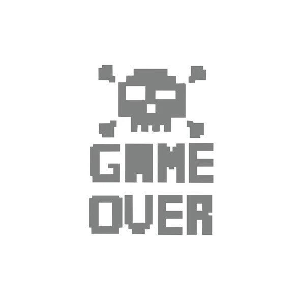 Game Over Sticker 17x17 Cm Gri ürün görseli 1
