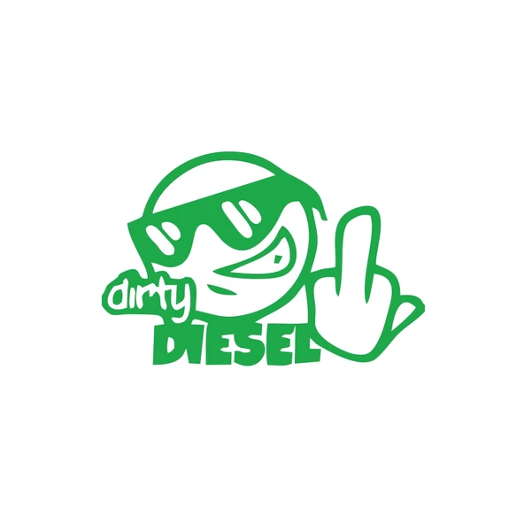 Dirty Diesel Sitcker 17x17 Cm Yeşil ürün görseli 1