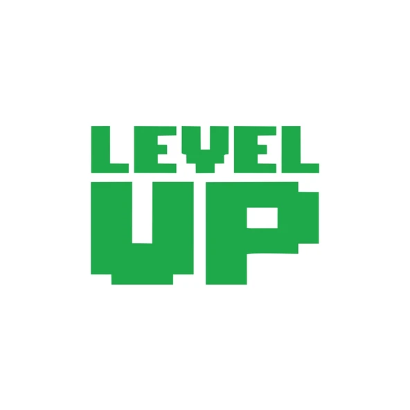 Level Up Sticker 17x17 Cm Yeşil ürün görseli 1