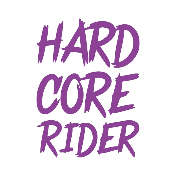 Hard Core Rider Sticker 17x17 Cm Mor ürün görseli 1