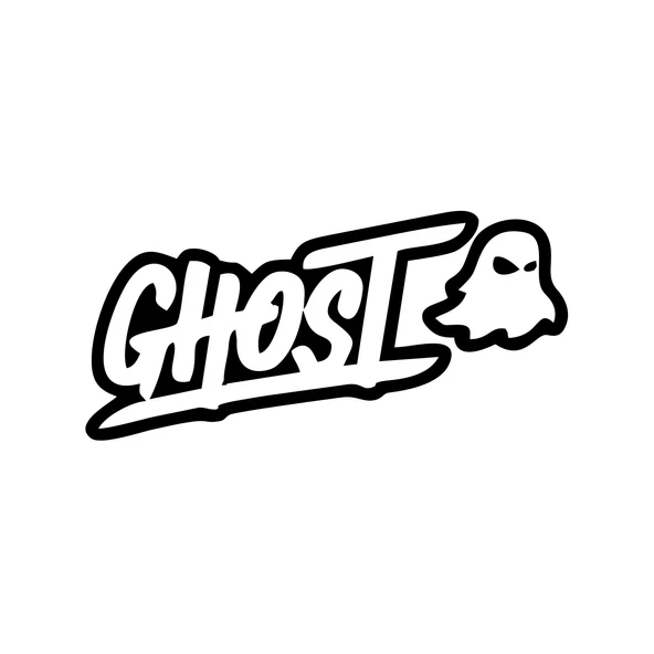 Ghost Hayalet Sticker 17x17 Cm Siyah ürün görseli 1