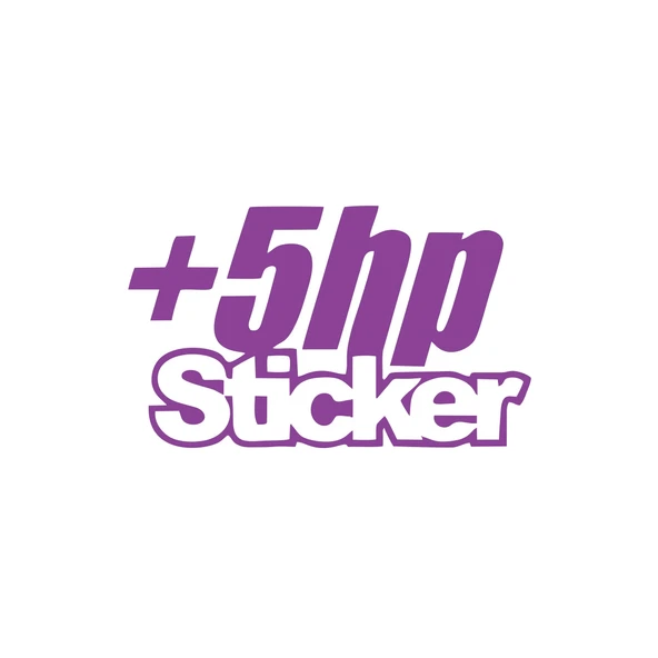 5 Hp Sticker 17x17 Cm Mor ürün görseli 1