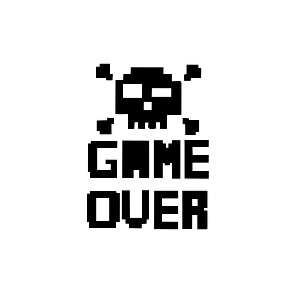 Game Over Sticker 17x17 Cm Siyah ürün görseli 1