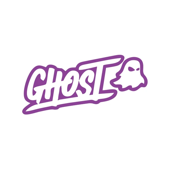 Ghost Hayalet Sticker 17x17 Cm Mor ürün görseli 1