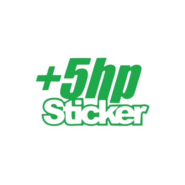 5 Hp Sticker 17x17 Cm Yeşil ürün görseli 1