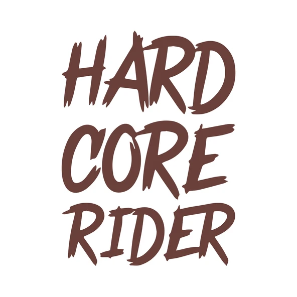 Hard Core Rider Sticker 17x17 Cm Kahverengi ürün görseli 1