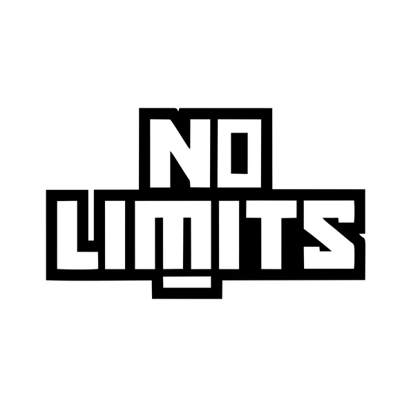 No Limit Sticker 17x17 Cm Siyah ürün görseli 1