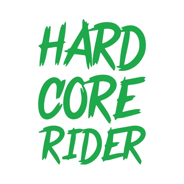 Hard Core Rider Sticker 17x17 Cm Yeşil ürün görseli 1