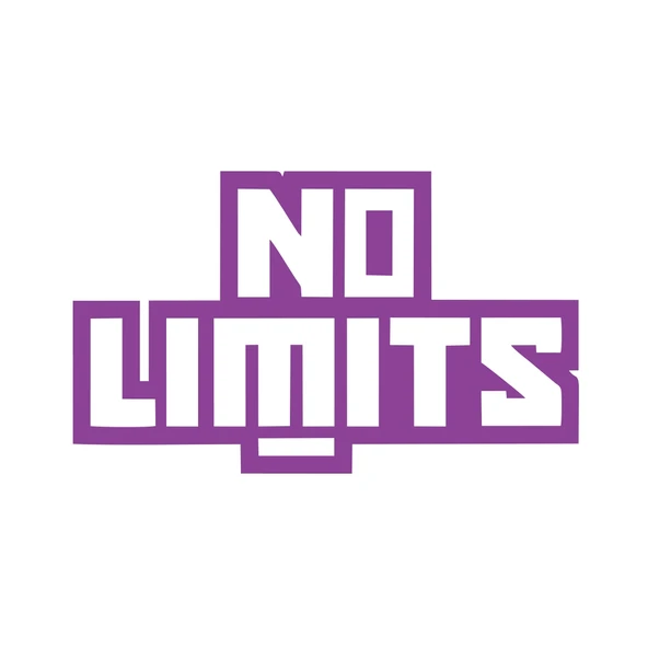 No Limit Sticker 17x17 Cm Mor ürün görseli 1