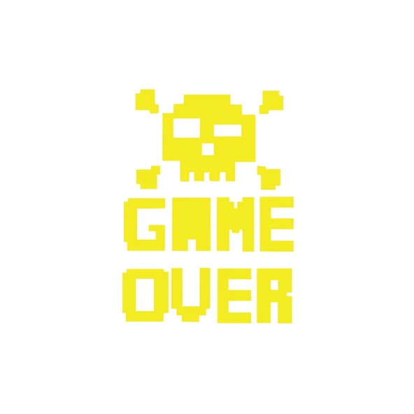 Game Over Sticker 17x17 Cm Sarı ürün görseli 1