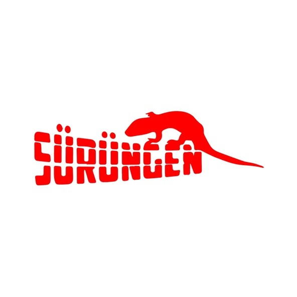 Sürüngen Sticker 17x17 Cm Kırmızı ürün görseli 1