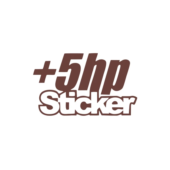5 Hp Sticker 17x17 Cm Kahverengi ürün görseli 1