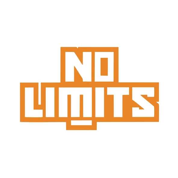 No Limit Sticker 17x17 Cm Turuncu ürün görseli 1