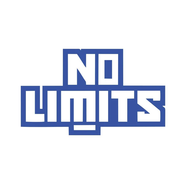 No Limit Sticker 17x17 Cm Mavi ürün görseli 1