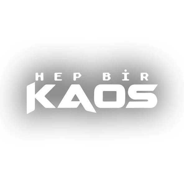 Hep Bir Kaos Sticker 17x17 Cm Beyaz ürün görseli 1